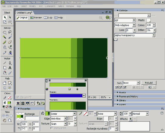 ������ Gradient ��������� Fireworks