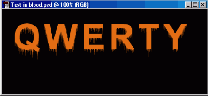 «Текст в подтеках»