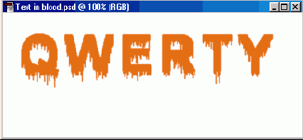 «Текст в подтеках»
