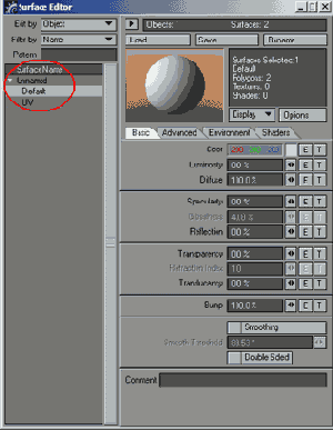 ��������� Surface Editor ���������