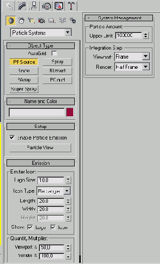 Модуль Particle Flow