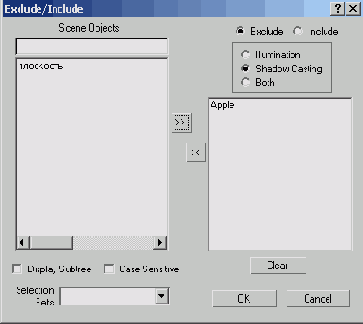 Настройка источников света