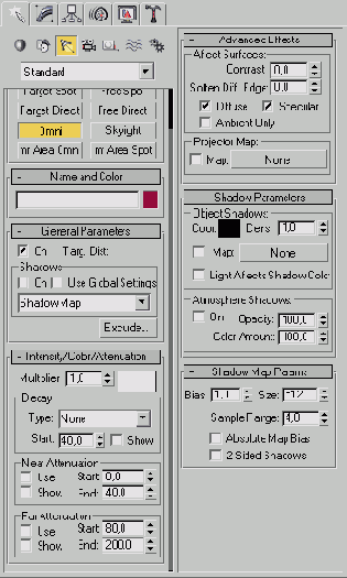 Освещение сцены