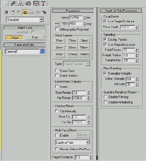 Съемка сцены