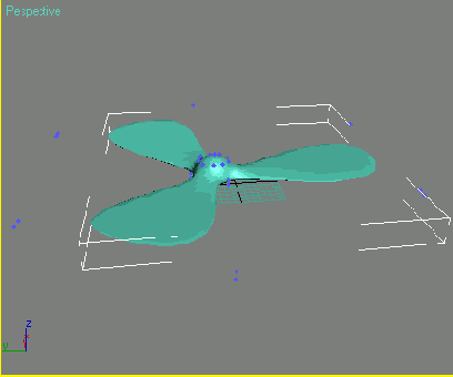 Создание лопастей вентилятора