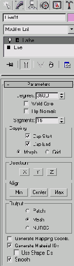 Создание поверхностей вращения