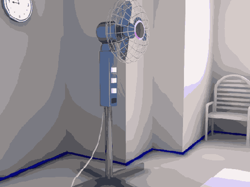 Моделирование напольного вентилятора