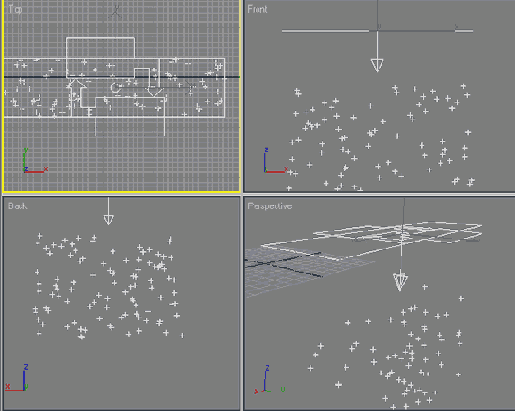 Работа с модулем Particle Flow
