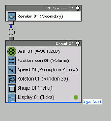 Работа с модулем Particle Flow