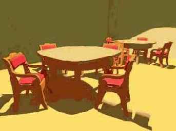 Применение алгоритма Radiosity к свету прожекторов