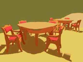 Применение алгоритма Radiosity к свету прожекторов