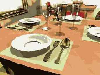 Назначаем материалы из библиотеки объектам «МАХ-кафе»