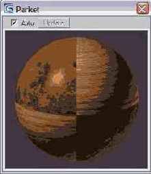 Имитируем паркет «МАХ-кафе» с помощью шахматной карты и растровых текстур