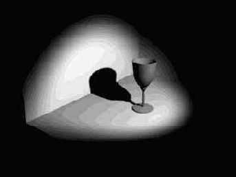 Каустика в бокале с вином