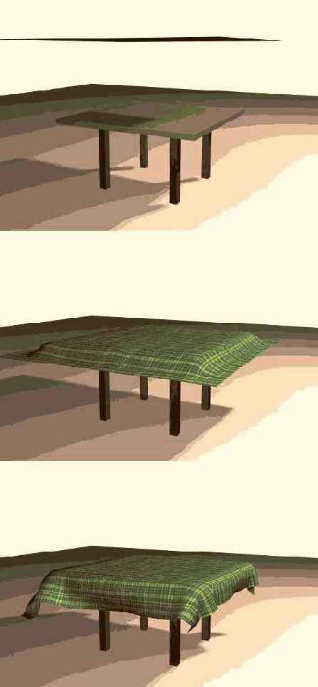 Набрасываем скатерть на стол