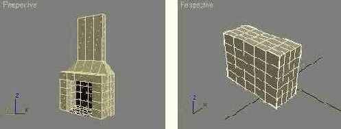 Превращаем параллелепипед в камин