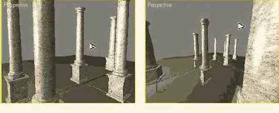 Изменение поля зрения в окне центральной проекции