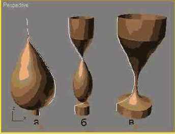 Создание тел вращения с помощью модификатора Lathe