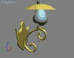 Простейший лофтинг: создаем кронштейн для лампы