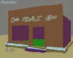 Применяем модификатор Noise к снежным наносам вокруг кафе «МАХ»