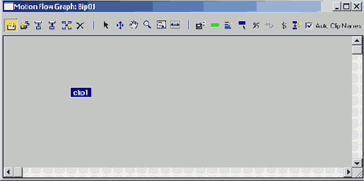 ������������� ��������� Motion Flow Editor ��� �������� Biped