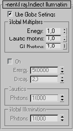 �������� ����������� ��������� � ������� Global Illumination