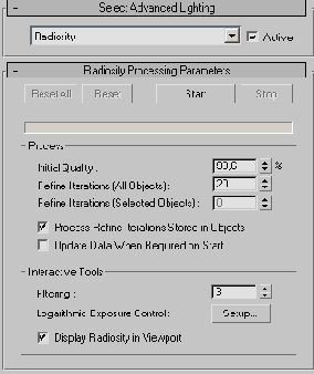 ���������� ��������� Radiosity ��� �������� ��������� ���������
