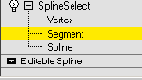 ��������� ����������� � ������� ������������ Spline Select