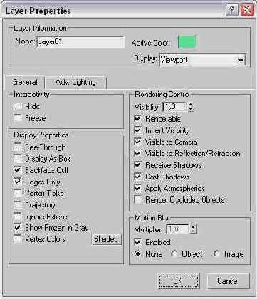 ��������� ���� ������� Layer Properties