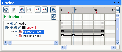 ������ �������� � ���� Timeline