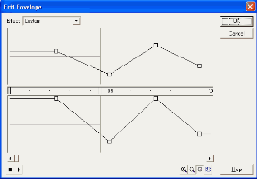 ����������� ������ ����� � ���� Edit Envelope