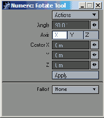 Использование Tool Falloff