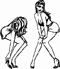 Соединенные в одной точке руки и ноги