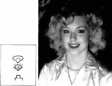 Одиночный источник; прямое освещение снизу