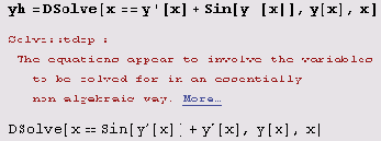 � ������ ������ ������� DSolve 