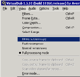 VirtualDub: ��������� �����