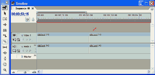 Разрезание клипа