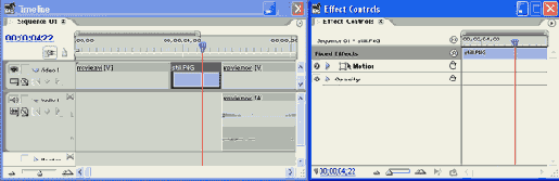 Палитра Effect Controls