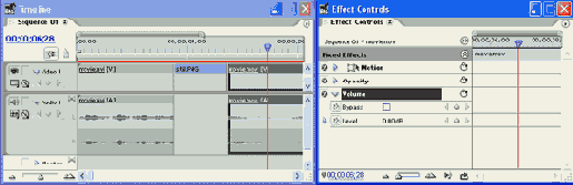 Палитра Effect Controls