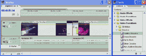 Создание перехода перетаскиванием