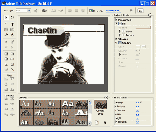 Просмотр титров на фоне фильма