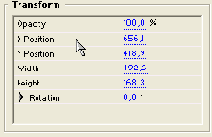 Перемещение объекта по полотну