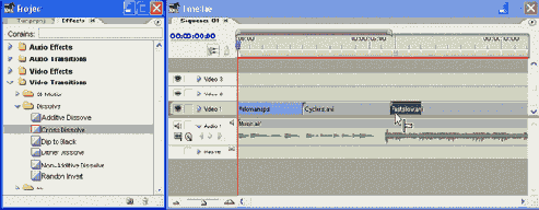 Создание эффекта перехода