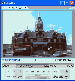 Выделение рабочего фрагмента клипа