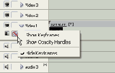Отображение ключевых кадров