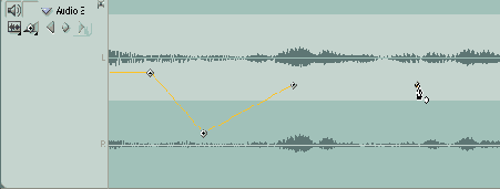 Создание ключевых кадров громкости