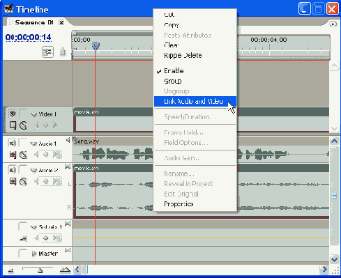 Связывание и развязывание клипов
