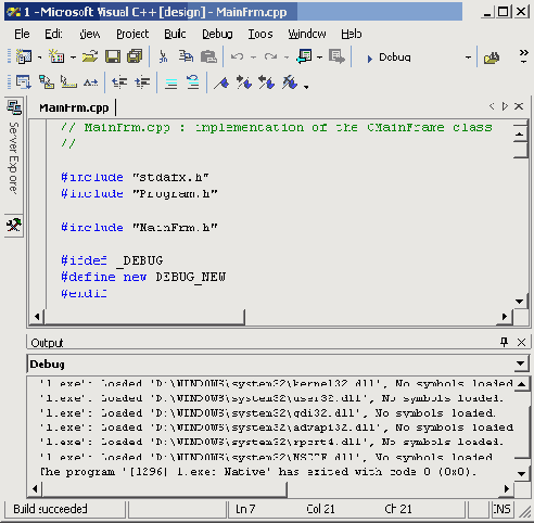 ������������� ������� � ���� Class View