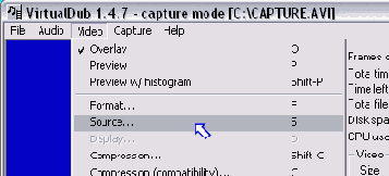 Захват видео.