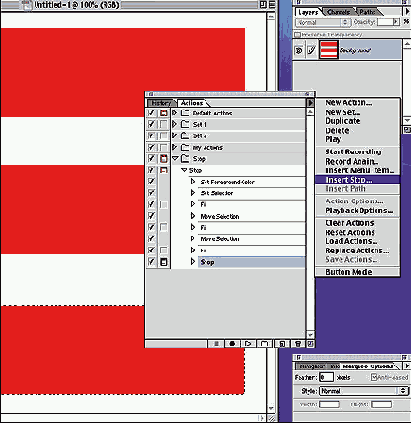 ������������� �������� (Actions) � Photoshop